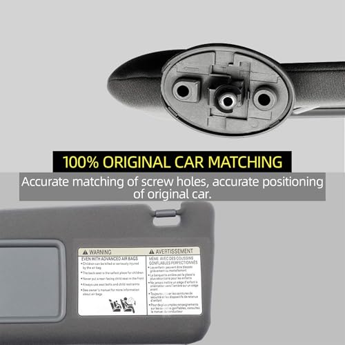image for Dasbecan Left Driver Side Sun Visor Compatible with Toyota Tacoma 2005