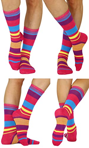 Image of ToBeInStyle Women's Pack of 6 or 12 Fashion Printed Crew Socks