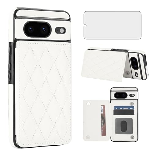 Étui Google Pixel 8 5G Asuwish en cuir avec porte-cartes RFID et protection écran