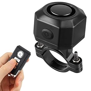 Fahrrad Alarmanlage,Rupse 110dB Fahrradalarmanlagen mit Fernbedienung Wiederaufladbarer wasserdichter Diebstahlschutz Bike Alarm, drahtloser Fahrradalarm für Motorrad, Fahrzeug,Scooter Roller