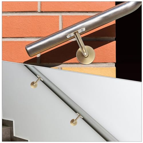 Support de main courante acier inoxydable pour garde-corps escalier et fixation murale solide - 6