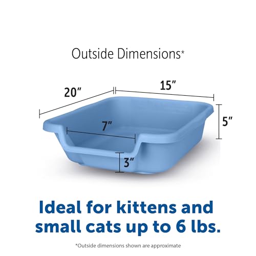 Arenero KittyGoHere para gato senior tamaño pequeño azul miniatura 2