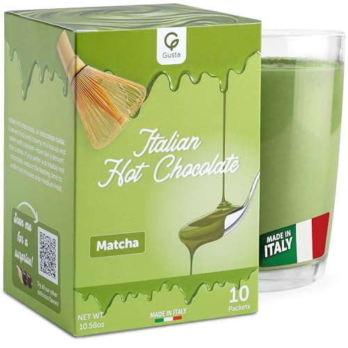 Gusta Matcha Italian Hot Chocolate Mix - Green Tea Cocoa