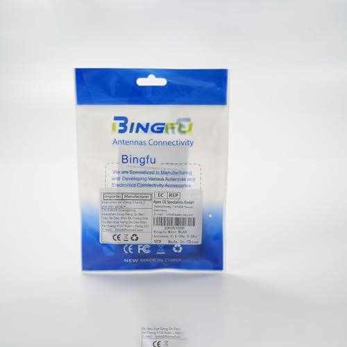 Bingfu Mini WiFi Antenna Aerial 2.4GHz 5GHz 2dBi MIMO Antenna with Right-angle RP-SMA Male Connector 2-Pack for WiFi Router Network Card USB Adapter Video Surveillance Monitor - Image 9