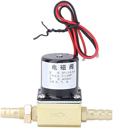 Brass Electric Solenoid Valve Welding Machine Solenoid Valve 2-Port Brass Electric Control Switch G1/8" Spare Valve for Water Air Gasoline (AC36V) 0~0.8mpa