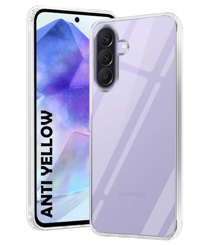 Image of DIZORO Compatible with Samsung Galaxy A37 5G Back Cover Case Clear,[ Anti Yellow ][Military Grade Protection] Hard PC Back Cover Transparent