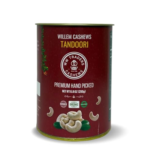 Image of Natural Air Roasted Jumbo Tandoori Cashews 180 Grade (5.3 OZ)