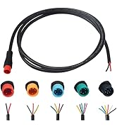 baluoqi Extension Cable 2Pin/3Pin/4Pin/5Pin/6Pin Waterproof Plug with A Single Connector DIY Ebik...