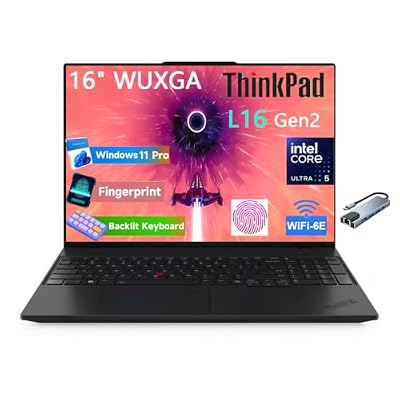 Lenovo ThinkPad L16 Business Laptop, 16" WUXGA Display, Intel Ultra 5 225U
