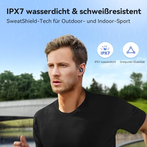 EarFun OpenJump Bluetooth Open Ear Kopfhörer, mit Ohrbügel, Leicht, Leicht – Ansicht 4