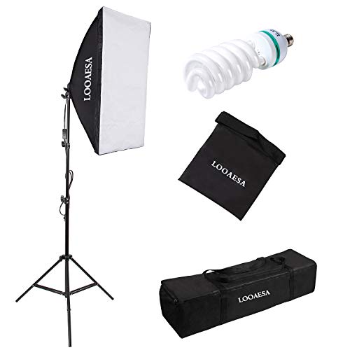 1350W Photography Lighting Softbox Lighting Kit Continuous Photo Video Lighting System with Sandbag and 5500K Bulb 20