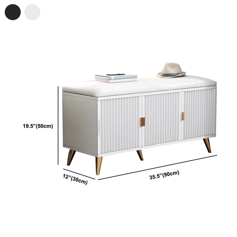 Banc de rangement compact de 30,5 cm de profondeur pour libérer l'espace au sol