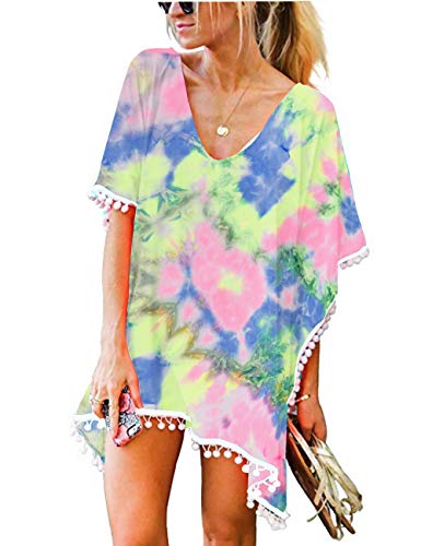 Cpokrtwso Women Tie Dye Swimsuit Cover Ups Maternity Dress Large-X-Large #TOP9