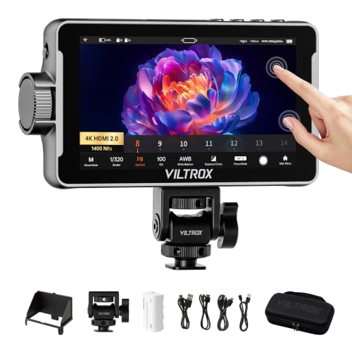 Image of VILTROX DC-550 Pro II 5.5 inch 1400Nits 4K@60Hz HDMI 2.0 Camera Field Monitor | Touchscreen DSLR On Camera Video Monitor with Onion Skin, USB /Wi-Fi Camera Control, Custom 3D LUT, Waveform, 160 View Angle