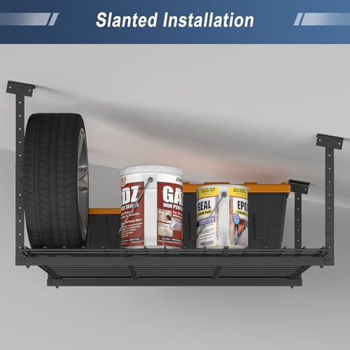 Image of 45-Inch x 45-Inch Overhead Garage Storage Rack 250LBS Weight Capacity