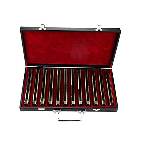 KMDSM 24 trous Tremolo Harmonica professionnel Jouer 7 tons Set, 12 ajusté aplat épaissie Harmonica adulte Instrument… - Les Beatles, Paul McCartney, John Lennon, RIngo Starr, George Harrison KMDSM 24 trous Tremolo Harmonica professionnel Jouer 7 tons Set, 12 ajusté aplat épaissie Harmonica adulte Instrument…