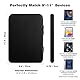 MoKo 9-11 Tablet Tasche für iPad Air M2 2024/Air 5/4 10,9, iPad Pro 11 M4 2024, iPad 10th 2024/9th/8th/7th, iPad 9.7, Galaxy Tab S9/S8 11 2023/A 10.1,Surface Go 2 10.5, Schwarz