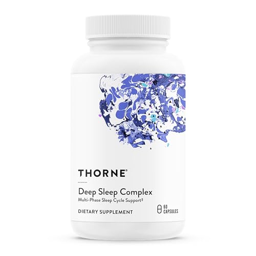THORNE - Deep Sleep Complex - All-Natural Sleep Supplement - Supports Sleep Quality & All Phases of the Sleep Cycle* - with L-Theanine Chamomile & Maizinol - Third-Party Certified - 60 Capsules