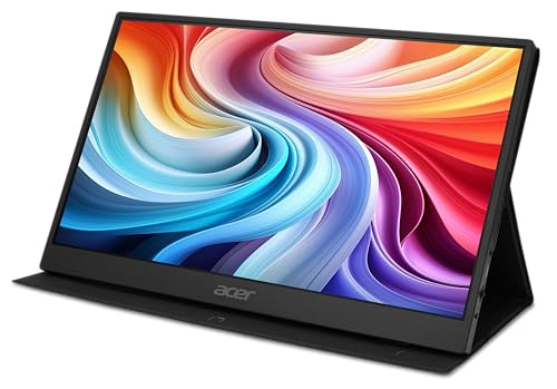 Image of acer Nitro Portable Gaming Monitor | 15.6 inch FHD IPS | 165Hz | AMD FreeSync | Ultra Slim Design | External Monitor for Laptop PC /Mac | 2-USB Type-C Ports, 1-Mini HDMI & 1-Audio Out | PG161Q Pbmiuux