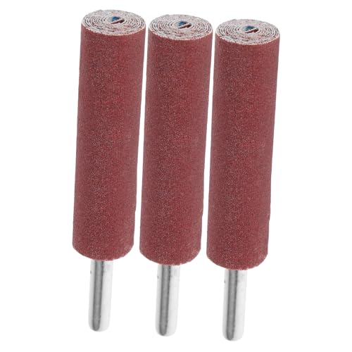 Cabilock Drill Flap Wheel Sandpaper 3pcs Sanding Drum Kit 240 Grit Sandpaper Rolls
