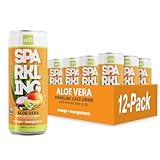 ALO Sparkling Mango & Mangosteen Carbonated Aloe Vera Juice Drink | 11.2 fl oz, Pack of 12 | Plant-Based Beverage, Vegan