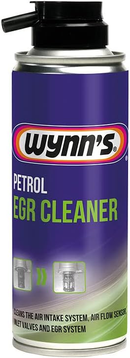 Wynn's Petrol EGR Cleaner Spray Cleans Air Intake MAF Sensor Inlet Valves & Turbo, white