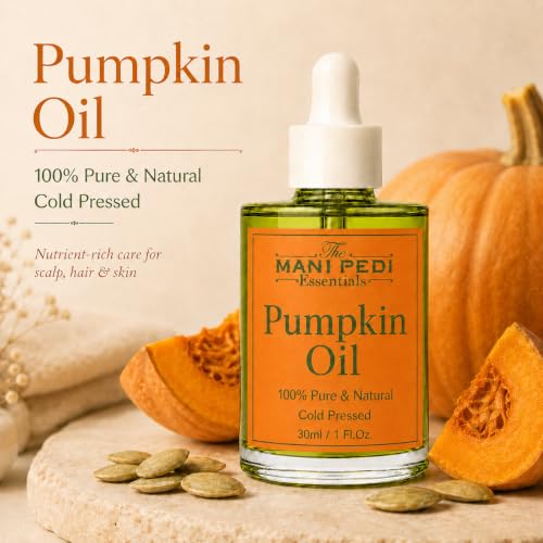 Image of TMPE Pumpkin Seed Oil for Hair Growth & DHT Blocking - Cold Pressed Pumpkin Seed Hair Oil for Scalp Health, Dandruff & Thicker Hair - 30ml