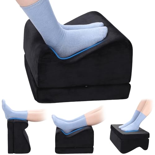 Ergonomic Foot Rest for Under Desk at Work, Multi-Angle Adjustable Height Under Desk Footrest for Office Gaming Chair, High-Density Foam Footstool Leg Elevation Pillow for Back Hip Knee Pain Relief by Noverlife - Image 9