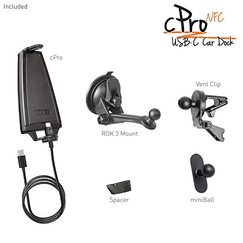 Ibolt Cpro Type C Nfc Usb Car Dock Dashboard Mount For Smartphone - Black #TOP6