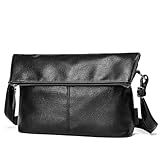 [UNISOUL] ショルダーバッグ メンズ 斜めがけ 5ポケット カジュアル ショルダー 黒 通勤 軽い 肩掛け 撥水 メッセンジャーバッグ メンズバッグ かばん ビジネス puレザー