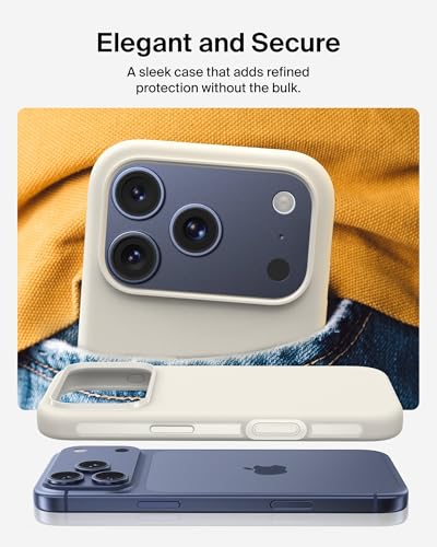 Belkin Capa protetora para iPhone 17 Pro Max, compatível com MagSafe com revestimento tratado antiarranhões e anti-amarelamento, controle de câmera sensível ao toque – grau militar, design fino, à