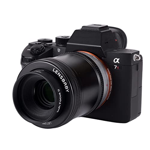 LensBaby - Fixed Body with Soft Focus II 50 Optics - for Sony E - Compatible with All Current and Older Lensbaby Optic Swap Lenses - Manually Adjustable Aperture