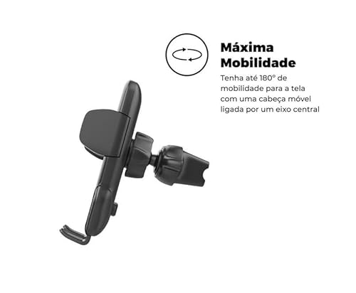 Gshield | Suporte Veicular Universal para Celular com Haste de Ventosa e Clip para Ar Condicionado |