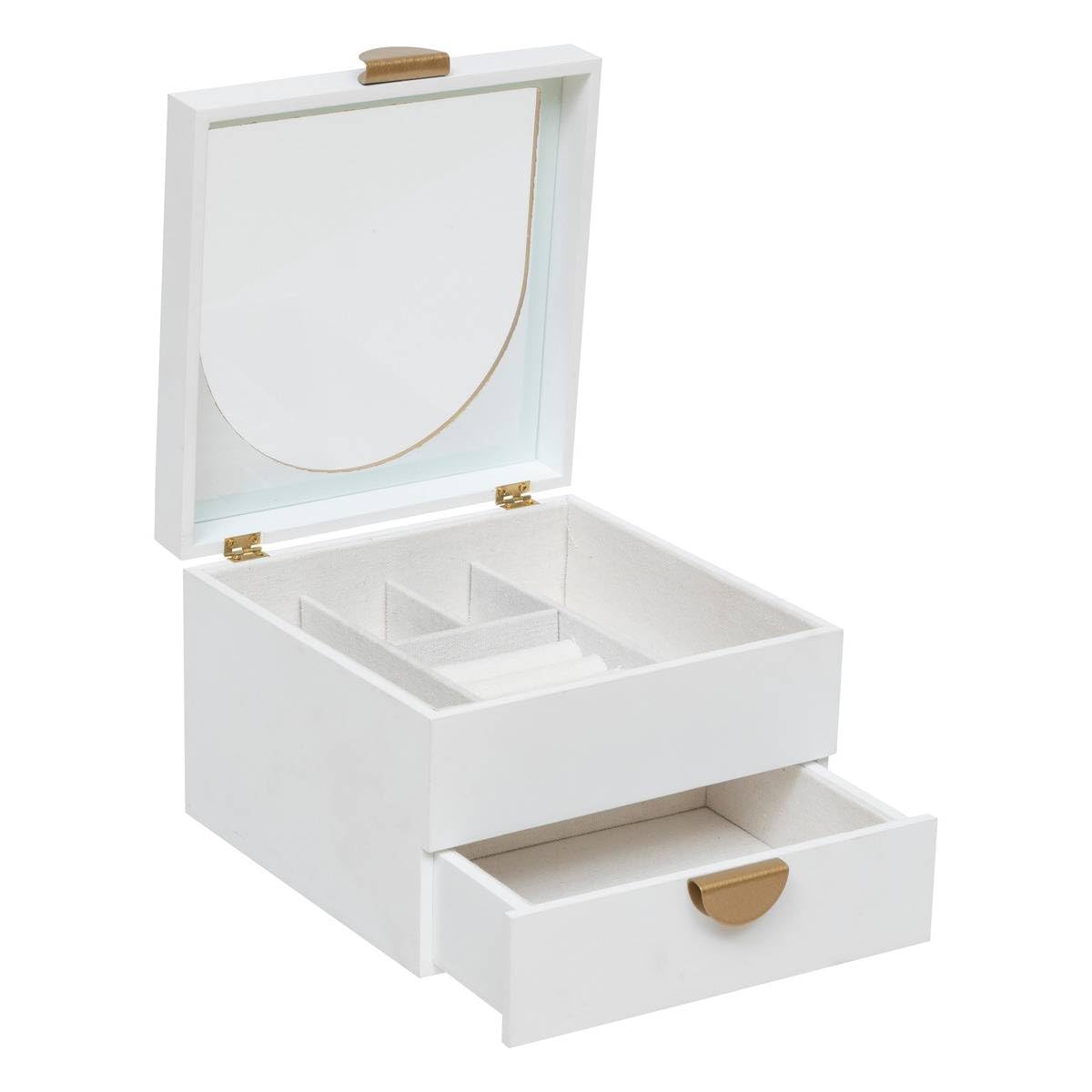 Mesa Joyero 4 Cajones - Madera De Haya Y Superficie De Formica