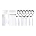 Lechnical Juego de vajilla de Acero Inoxidable de 24 uds, Juego de Cubiertos de Cocina, Cuchillo, Tenedor, Cuchara, Cubiertos, vajilla, Cubiertos Minimalistas