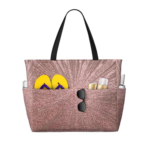 Grand sac de plage rose imprimé pour sublimer vos souvenirs d'été