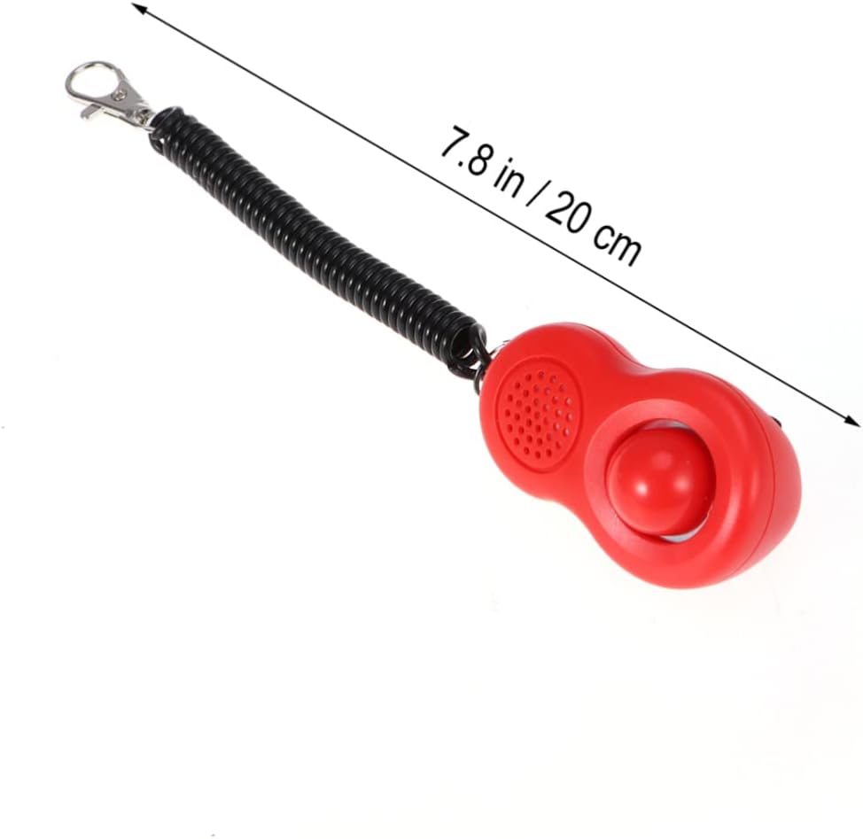 BESPORTBLE 12pcs Pet Training Clicker Dog Cat Training Tool Loud Clicker for Wrist Strap Elastic Ring