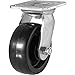 Shepherd Swivel Plate Phenolic Caster 4" X 4-1/2" 2" W Tread Capacity 840 Lb Black