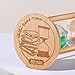 SuLiao Wooden Sand Timer 60 Minute Hourglass, Wood Turquoise Sand Clock, Small Watch 60 Min Timer, Hour Glass Sandglass for Home, Reloj De Arena, Office, Decorative, Game, Classroom