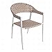 LDK Garden Sedia da Pranzo/Giardino in Alluminio Nadia Biscuit 56 x 59,50 x 81 cm