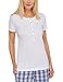 Produktbild Schiesser Damen Shirt 1/2 Arm Schlafanzugoberteil, Weiß (Weiss 100), 38