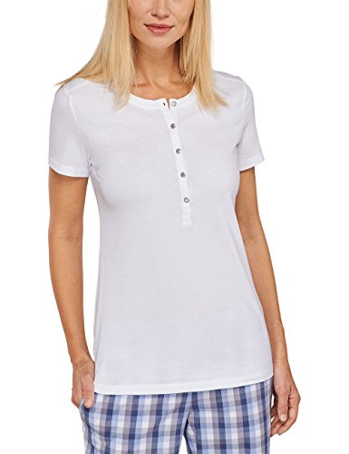 Preisvergleich Produktbild Schiesser Damen Shirt 1 / 2 Arm Schlafanzugoberteil, Weiß (Weiss 100), 38