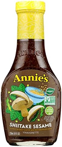 Annies Homegrown Shiitake & Sesame Vinaigrette, 8 Ounce (Pack of 6)
