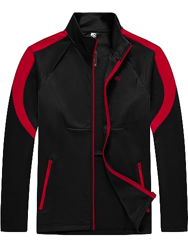 Mofiz Men'S Tracksuits Sweatsuits For Men Athletic Set 2 Piece Track Suits Jogging Casual Warm Up Full Zip Running Sports Black Wine Red M thumb #1