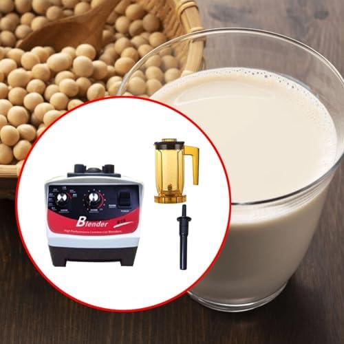 High-Speed Countertop Blender 20000RPM - Professional Smoothie Maker with Tamper for Bubble Tea, Milk Foam, and Shaker Cup - Ideal for Smoothies and Drinks