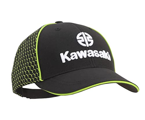 Kawasaki Sports - Gorra de deporte, color verde y negro, negro y verde, Talla única