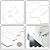 The Tiles Plaza 10-Sheet Peel and Stick Backsplash, 12" x 11.5" White Long Hexagon Self-Adhesive Wall Tile, Stone Composite Stick On Decorative Mosaic Tile for Kitchen Bathroom Fireplace