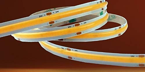 Bande flexible LED COB sans points 24V 14W ruban lumière blanc chaud