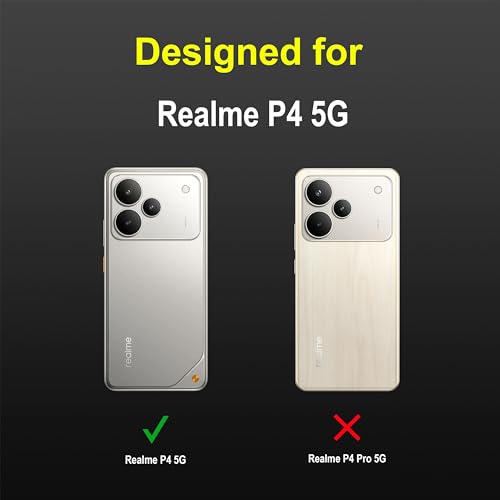Image of Zapcase Back Case Cover for Realme P4 5G | Compatible for Realme P4 5G Back Cover | Liquid Silicon Magic Case with Camera Protection| Black