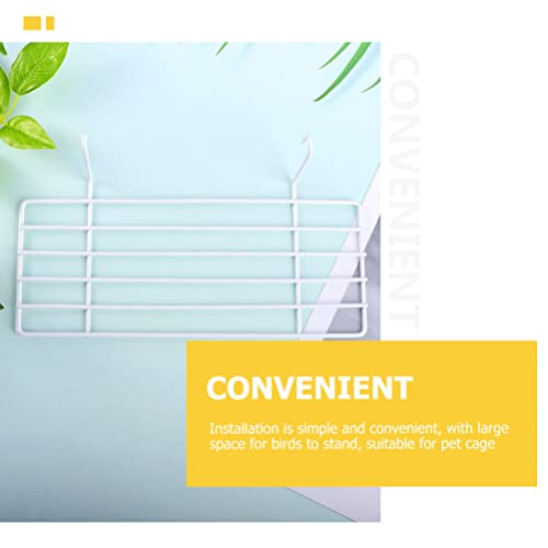 Image of PATKAW Bird Wire Platform 2Pcs Parrot Toys Perch Cage Stand Shelf Portable Training Playground Wire Patio Sundeck Bird Play Pen Comfy Perch for Parrot Toys A